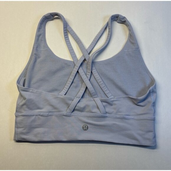 Lululemon Cross Back Sports Bra Light Support Workout Top Purple - Picture 1 of 9